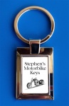 Personalised Black Motorbike Keyring